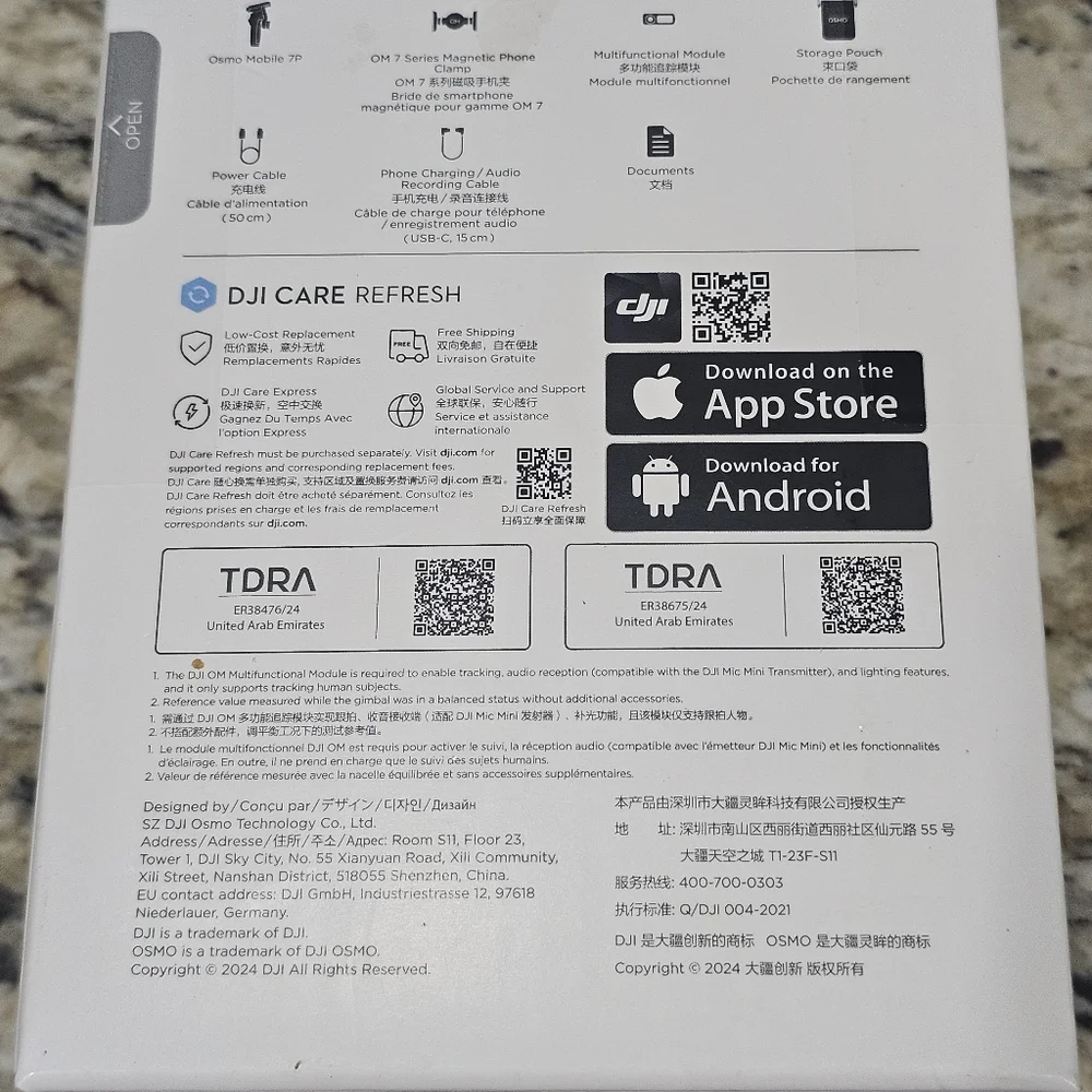 NEW DJI Osmo Mobile Gray Gimbal Stabilizer